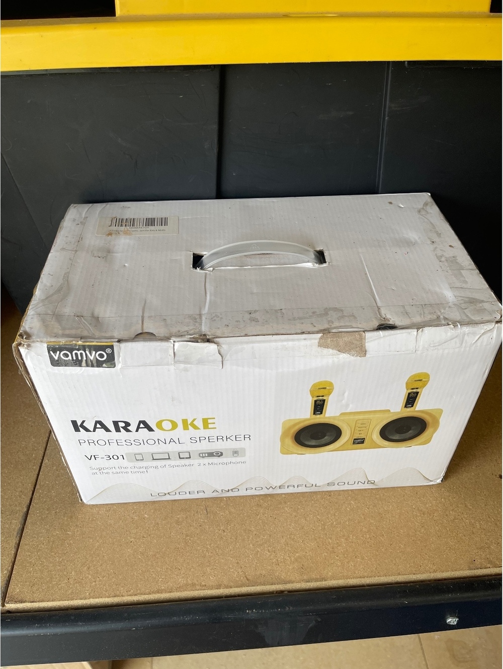 USED - Vamvo VF-301 Karaoke Professional Speaker with Dual Wireless Microphones